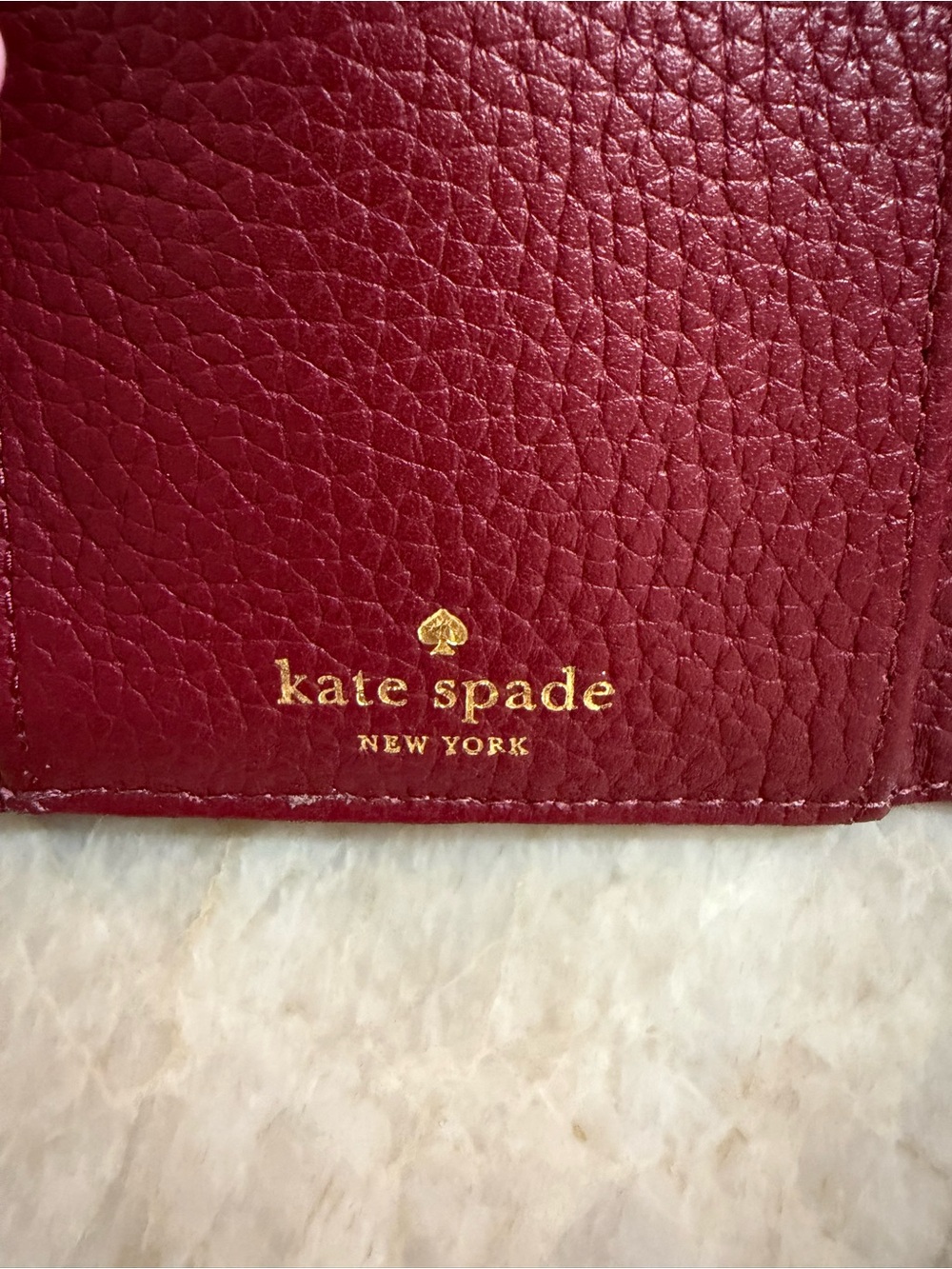 Kate Spade Jackson Street Meredith Wallet in Fig Jam Red GUC - Picture 5 of 16